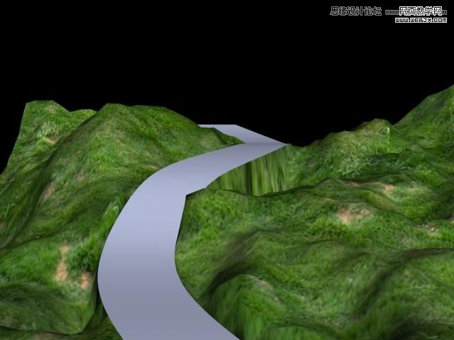 3ds max实例教程:等高线制作山路 - 3dmax专区 - 思缘