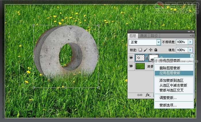 Photoshop CS5製作實景逼真的3D效果文字