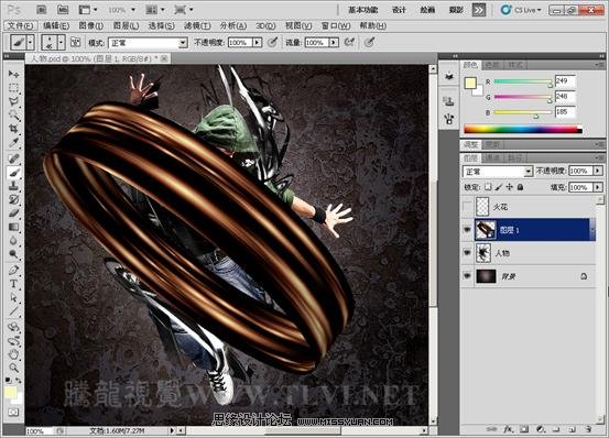 Photoshop CS5ʹߣл滷Ч