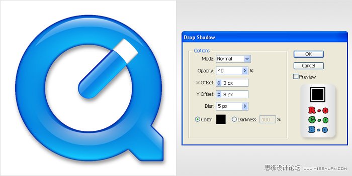 Illustrator̳̣QuickTime Logo̳