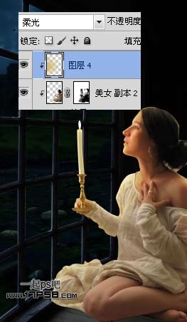 Photoshop合成烛光美女夜景教程,PS教程,图老师教程网