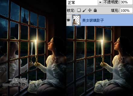 Photoshop合成烛光美女夜景教程,PS教程,图老师教程网