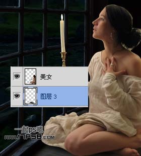 Photoshop合成烛光美女夜景教程,PS教程,图老师教程网