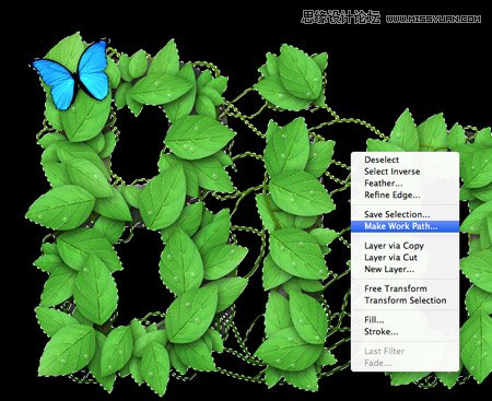 Photoshop创建清新的绿叶文字教程,PS教程,图老师教程网