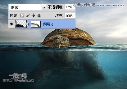 Photoshop创意合成乌龟海岛,PS教程,图老师教程网