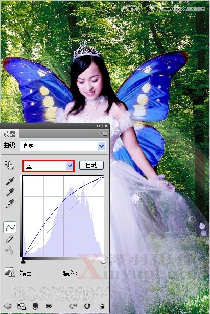 Photoshop合成梦幻的蝴蝶仙子效果,PS教程,图老师教程网