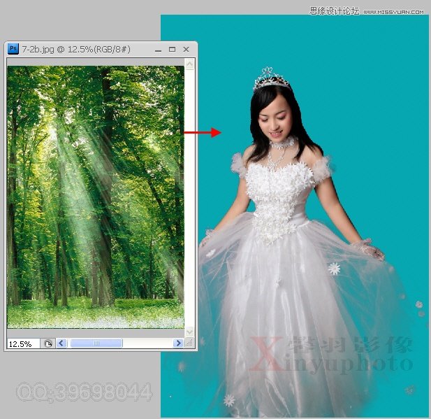 Photoshop合成梦幻的蝴蝶仙子效果,PS教程,图老师教程网