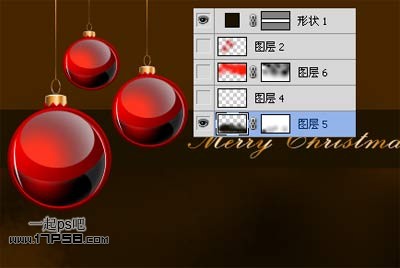 PhotoshopCS5设计绚丽的圣诞壁纸,PS教程,图老师教程网