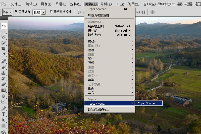 Photoshop简单调整欠曝风景照教程,PS教程,图老师教程网