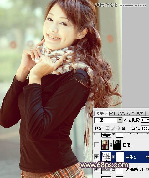 Photoshop给漂亮美眉调出甜美色调,PS教程,图老师教程网