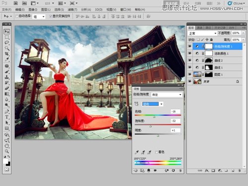 Photoshop给毫无生机外景照片添加云彩,PS教程,图老师教程网