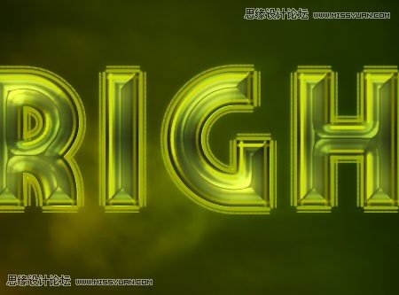 Photoshop制作梦幻光线效果的霓虹字,PS教程,图老师教程网