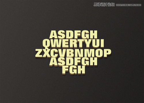 Photoshop图层样式简单制作3D立体字效果,PS教程,图老师教程网