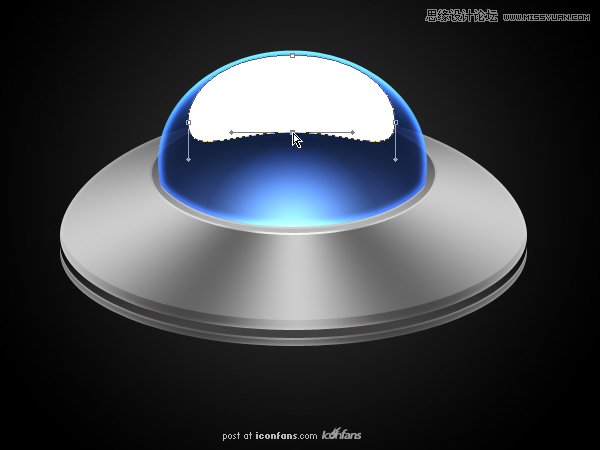 Photoshop绘制逼真质感的UFO图标教程,PS教程,图老师教程网