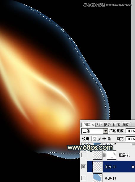 Photoshop绘制正在燃烧的火柴教程,PS教程,图老师教程网