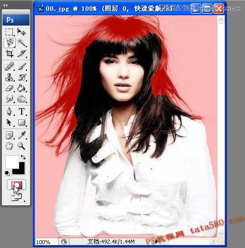 Photoshop解析美女头发的抠图方法选择技巧,PS教程,图老师教程网