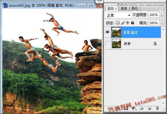 Photoshop创意合成另类跳水运动教程,PS教程,图老师教程网