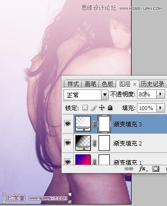 Photoshop简单制作淡红色人体艺术海报,PS教程,图老师教程网