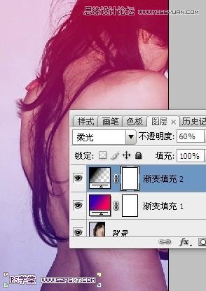 Photoshop简单制作淡红色人体艺术海报,PS教程,图老师教程网