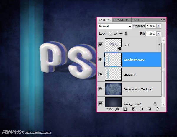 Photoshop制作塑料效果的立体字教程,PS教程,图老师教程网