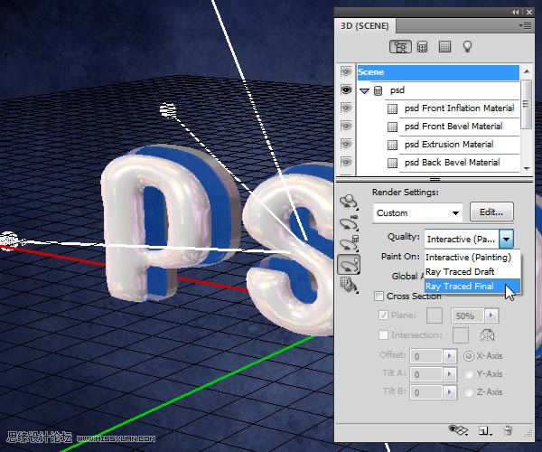 Photoshop制作塑料效果的立体字教程,PS教程,图老师教程网