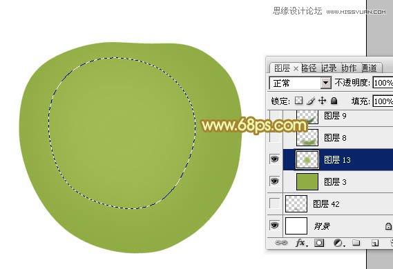 Photoshop绘制漂亮的青色大苹果教程,PS教程,图老师教程网