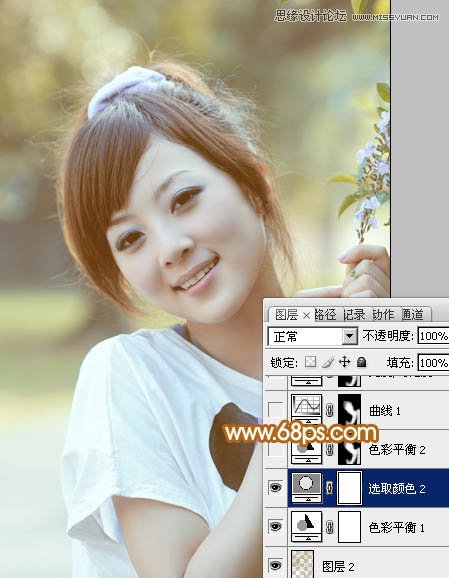 Photoshop调出可爱甜美女孩日系朦胧效果,PS教程,图老师教程网