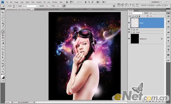 Photoshop创意合成宇宙科幻美女机器人教程,PS教程,图老师教程网