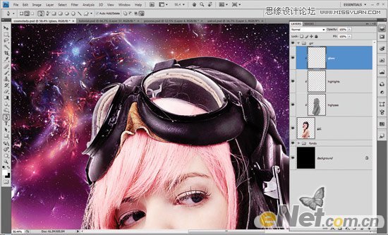 Photoshop创意合成宇宙科幻美女机器人教程,PS教程,图老师教程网