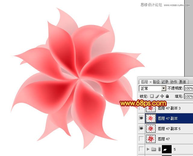 Photoshop使用滤镜制作炫彩效果的艺术花朵,PS教程,图老师教程网