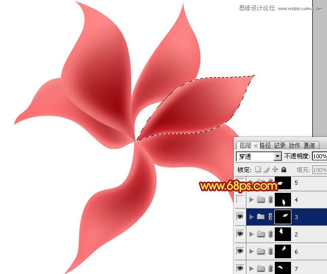 Photoshop使用滤镜制作炫彩效果的艺术花朵,PS教程,图老师教程网