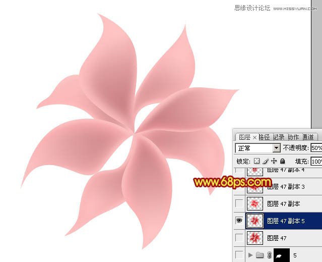 Photoshop使用滤镜制作炫彩效果的艺术花朵,PS教程,图老师教程网