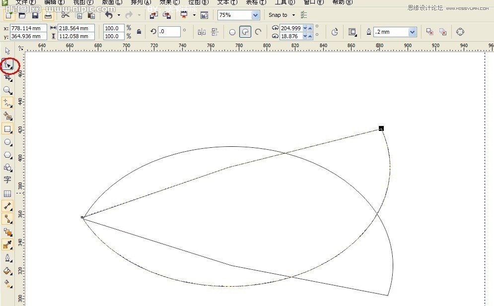 CorelDRAW̳̣ʹԲι߼򵥻С