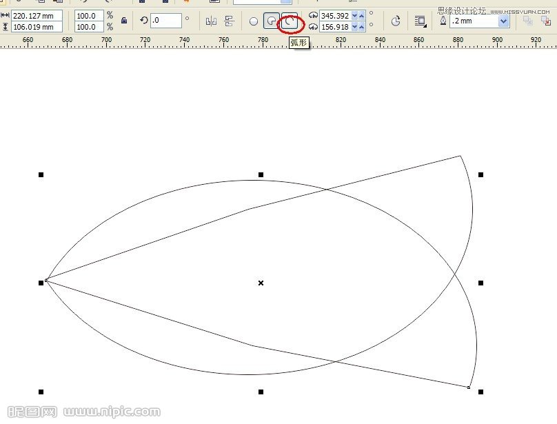 CorelDRAW̳̣ʹԲι߼򵥻С