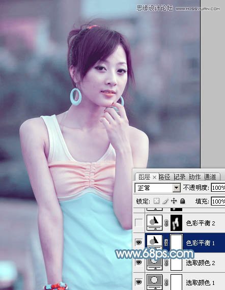 Photoshop调出朦胧效果的外景美女教程,PS教程,图老师教程网