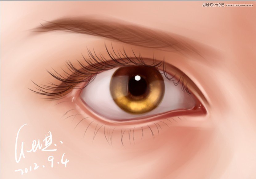 Photoshop绘制写实风格的眼睛,PS教程,图老师教程网
