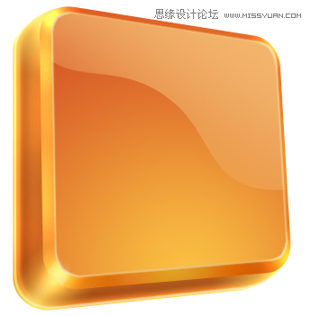 Photoshop制作漂亮的3D橙色玻璃RSS图标,PS教程,图老师教程网