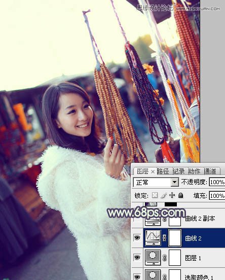 Photoshop给偏暗色的美女增加阳光色,PS教程,图老师教程网