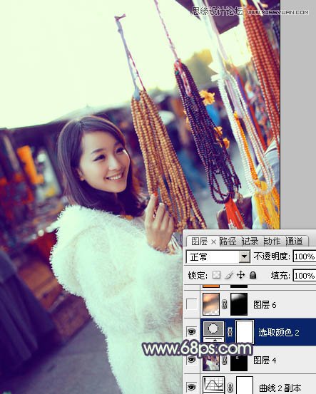 Photoshop给偏暗色的美女增加阳光色,PS教程,图老师教程网