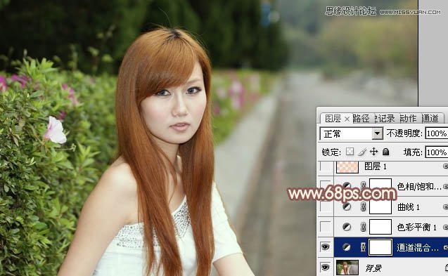 Photoshop制作朦胧效果的日系甜美色调,PS教程,图老师教程网