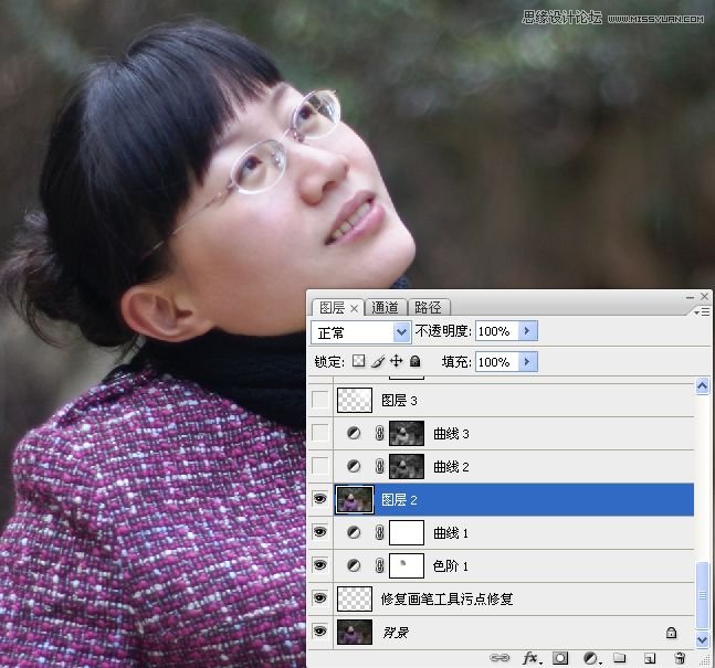 Photoshop调出公园女孩淡淡黄色效果,PS教程,图老师教程网