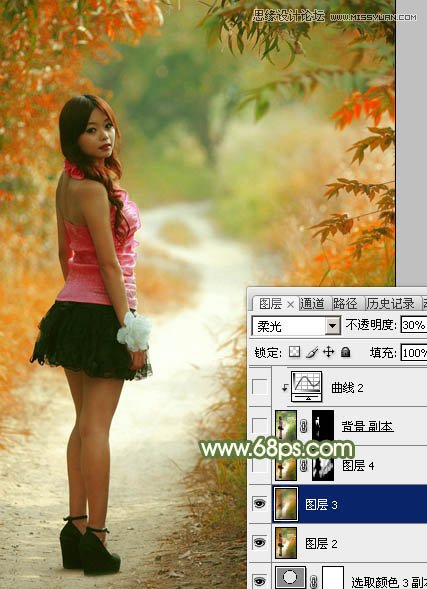 Photoshop԰Ů＾ɫ