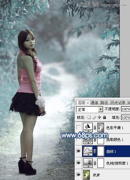 Photoshop԰崿ŮΨɫЧ