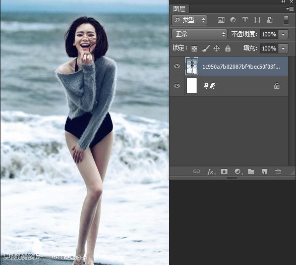 Photoshop򵥵ĸŮƬӱͼ