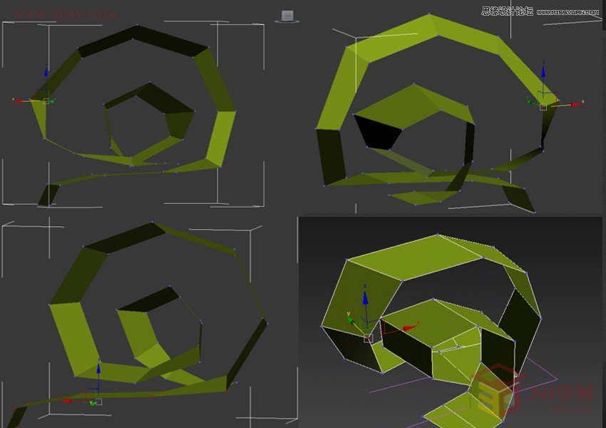 3ds MAX3分钟快速制作曲面展台建模