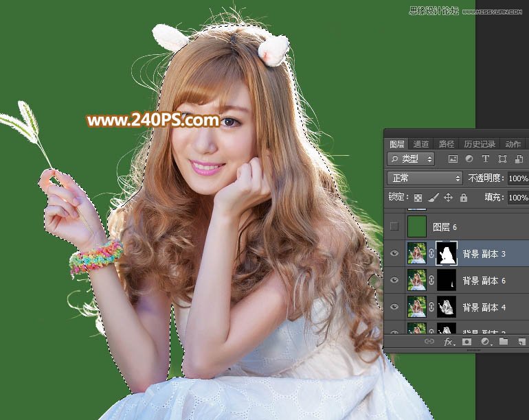 Photoshopͨٳ෢˿Ů