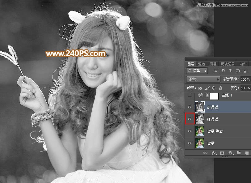 Photoshopͨٳ෢˿Ů