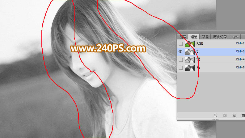 Photoshopͨٳ෢˿Ůͷ