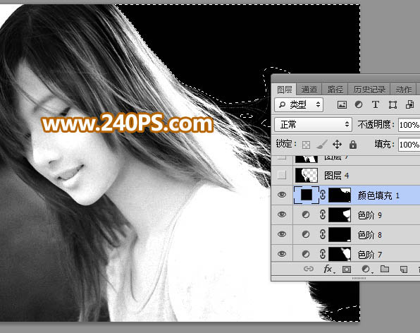 Photoshopͨٳ෢˿Ůͷ