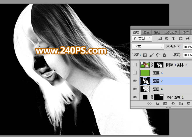 Photoshopͨٳ෢˿Ůͷ